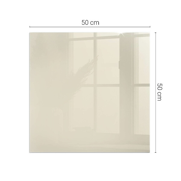 Placă dreptunghiulară din sticlă pentru șemineu Culoare bej