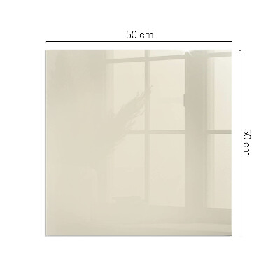 Placă dreptunghiulară din sticlă pentru șemineu Culoare bej