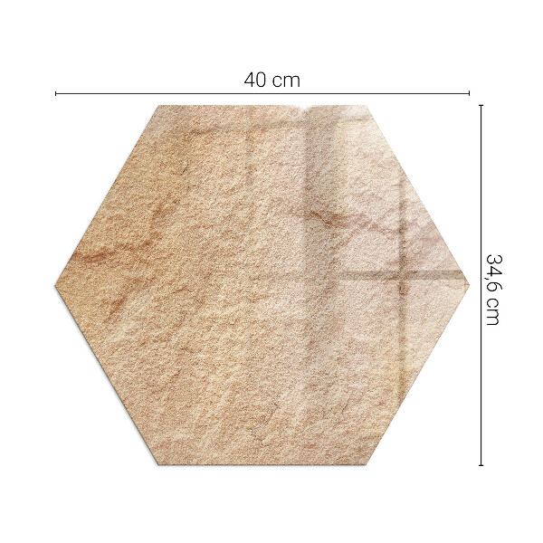 Sticlă hexagonală sub sobă Natura structurii din piatră