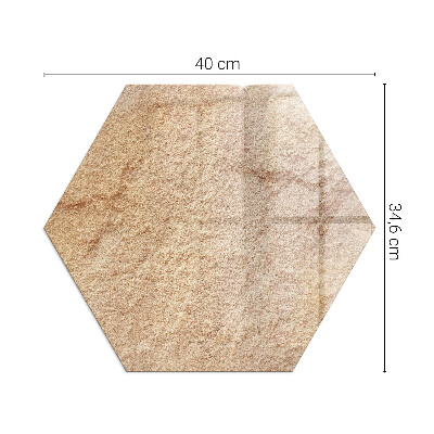Sticlă hexagonală sub sobă Natura structurii din piatră