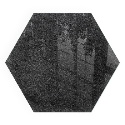 Sticlă hexagonală sub sobă Modelul structurii de piatră