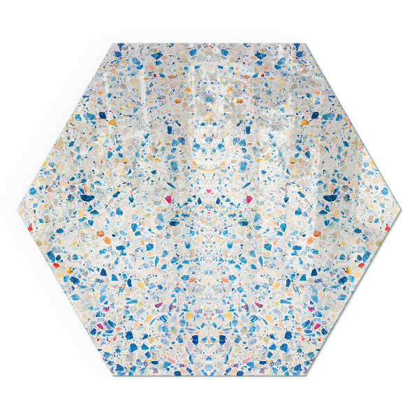 Sticlă hexagonală sub sobă Motiv textură abstractă