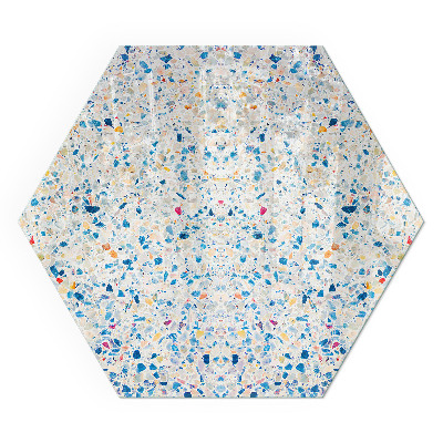 Sticlă hexagonală sub sobă Motiv textură abstractă