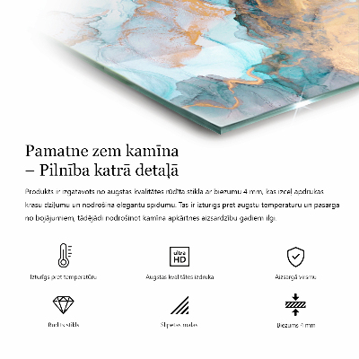 Placă de sticlă hexagonală șemineu Modele decorative mozaicate