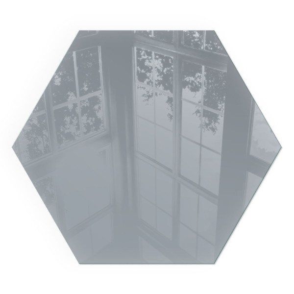 Sticlă hexagonală sub sobă Culoare Gri
