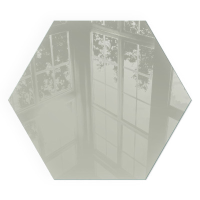 Sticlă hexagonală sub sobă Culoare Gri-verde