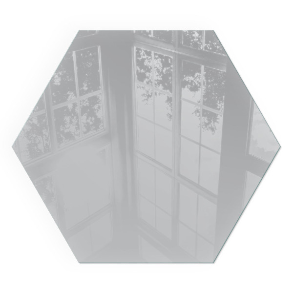 Sticlă hexagonală sub sobă Culoare Gri deschis
