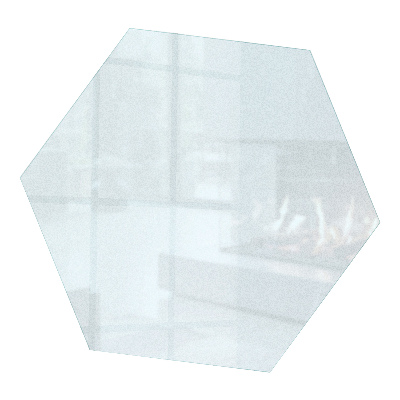 Hexagonală sticlă securizată de protecție sub sobă Cu efect vizual de gheață