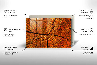 Coaster de lumânări mormânte decorativ Structura trunchiului din lemn