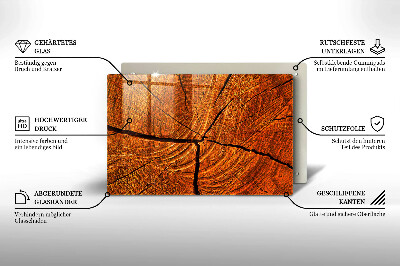 Coaster de lumânări mormânte decorativ Structura trunchiului din lemn