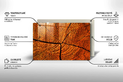 Coaster de lumânări mormânte decorativ Structura trunchiului din lemn