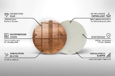 Coaster de lumânări mormânte Textura lemnului