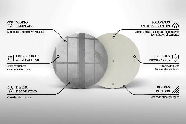 Coaster de lumânări mormânte Fundal cu textură de beton