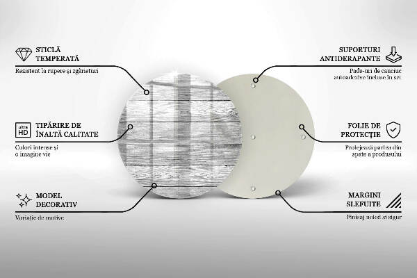 Coaster de lumânări Scânduri vechi de lemn