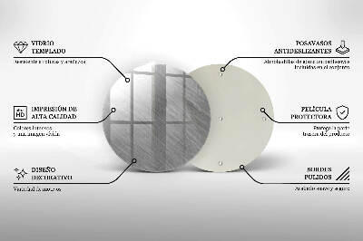 Coaster de lumânări mormânte Fundal cu textură metalică