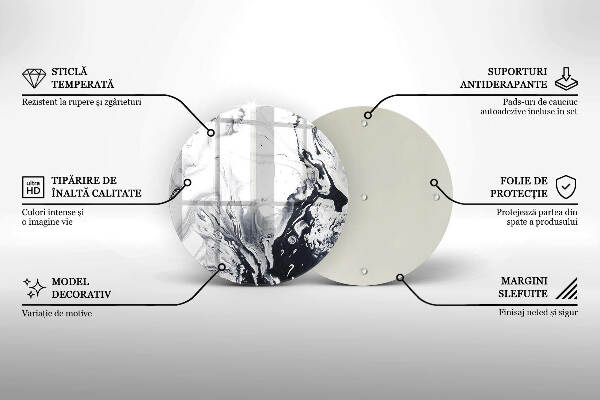 Coaster de lumânări mormânte Abstracția cernelii