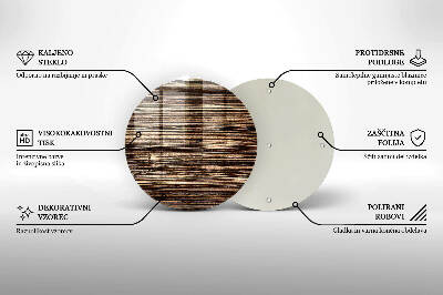 Coaster de lumânări mormânte Textura lemnului