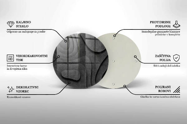 Coaster de lumânări mormânte Forme de piatră 3D