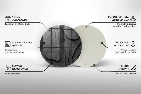 Coaster de lumânări mormânte Forme de piatră 3D