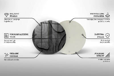 Coaster de lumânări mormânte Forme de piatră 3D