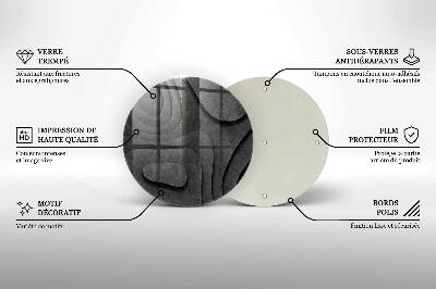 Coaster de lumânări mormânte Forme de piatră 3D