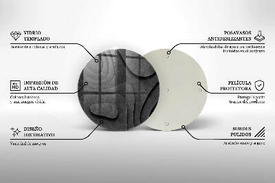 Coaster de lumânări mormânte Forme de piatră 3D