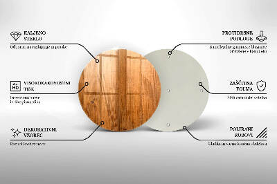 Coaster de lumânări mormânte Scânduri de lemn