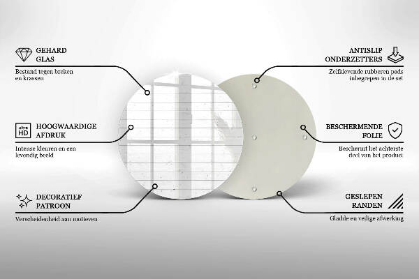 Coaster de lumânări Placi moderne luminoase