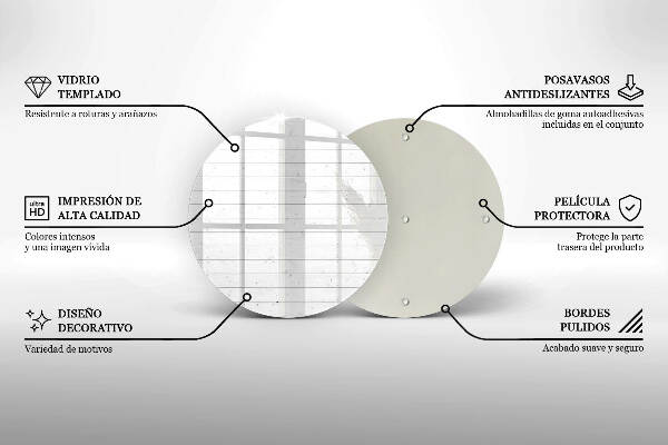 Coaster de lumânări Placi moderne luminoase