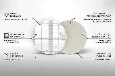 Coaster de lumânări Placi moderne luminoase