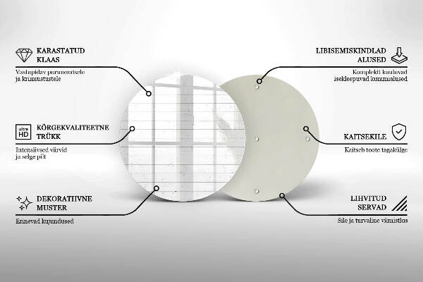 Coaster de lumânări Placi moderne luminoase