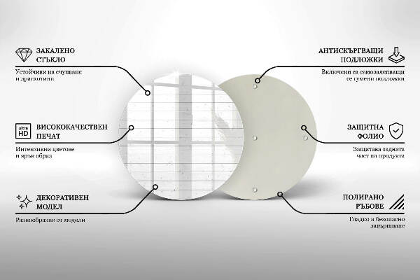 Coaster de lumânări Placi moderne luminoase