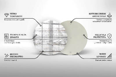 Coaster de lumânări mormânte Scânduri de lemn strălucitoare