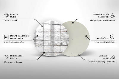 Coaster de lumânări mormânte Scânduri de lemn strălucitoare