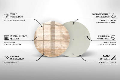 Coaster de lumânări mormânte Scânduri de lemn