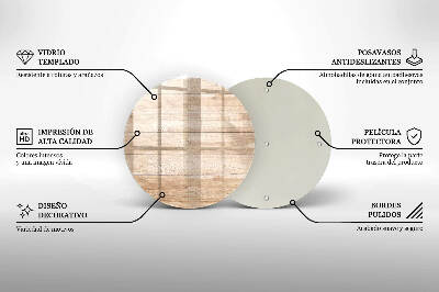 Coaster de lumânări mormânte Scânduri de lemn