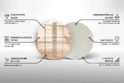 Coaster de lumânări mormânte Scânduri de lemn