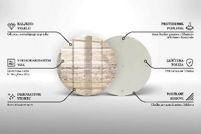 Coaster de lumânări mormânte Scânduri de lemn