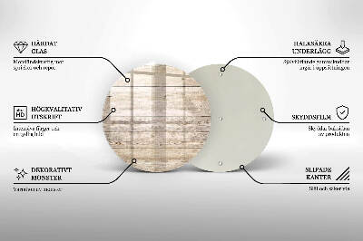 Coaster de lumânări mormânte Scânduri de lemn