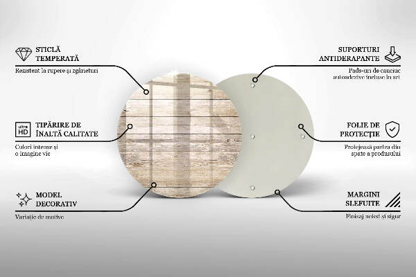 Coaster de lumânări mormânte Scânduri de lemn