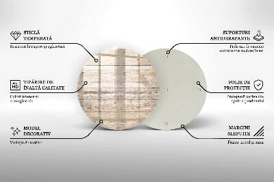 Coaster de lumânări mormânte Scânduri de lemn