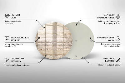 Coaster de lumânări mormânte Scânduri de lemn