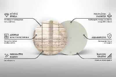 Coaster de lumânări mormânte Scânduri de lemn