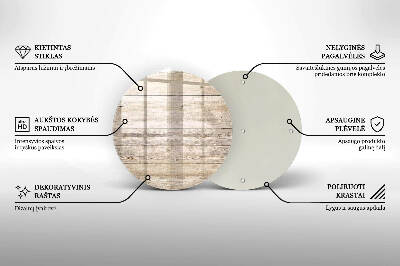 Coaster de lumânări mormânte Scânduri de lemn