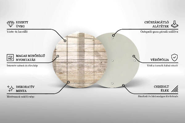 Coaster de lumânări mormânte Scânduri de lemn