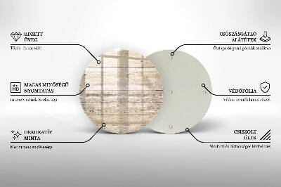 Coaster de lumânări mormânte Scânduri de lemn