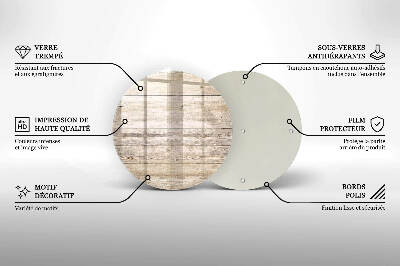 Coaster de lumânări mormânte Scânduri de lemn