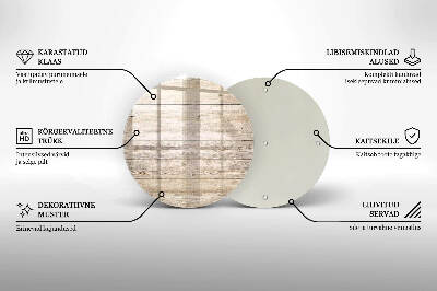 Coaster de lumânări mormânte Scânduri de lemn