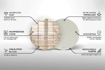 Coaster de lumânări mormânte Scânduri de lemn