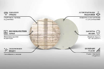 Coaster de lumânări mormânte Scânduri de lemn